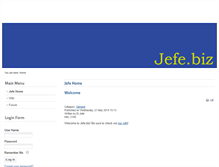 Tablet Screenshot of jefe.biz